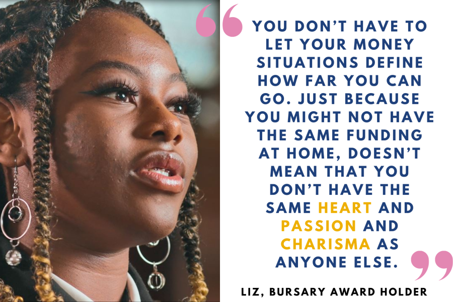 Liz, Bursary Award Holder Quote