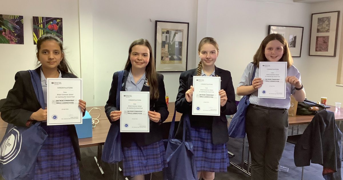 Bristol Grammar School | BGS reach CyberFirst national final 2021